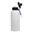 HPN SubliCraft 20 oz. Flip Top Sublimation Aluminum Sports Bottle with Carabiner - 48 per Case - HeatPressNation
