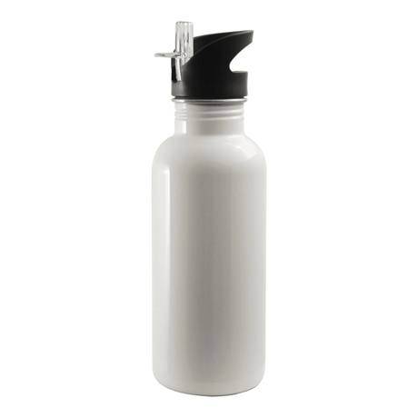 HPN SubliCraft 20 oz. Straw Top Stainless Steel Sublimation Water Bottle - 48 per Case - HeatPressNation