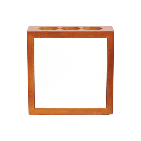HPN SubliCraft 4" x 4" Cherry Sublimation Wooden Pencil Holder - 40 per Case - HeatPressNation