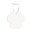 Unisub 3.71" x 3.59" Paw Print Sublimation Aluminum Ornament - HeatPressNation