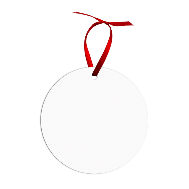 Unisub 3.9" Round Jumbo Circle Sublimation Aluminum Ornament - HeatPressNation