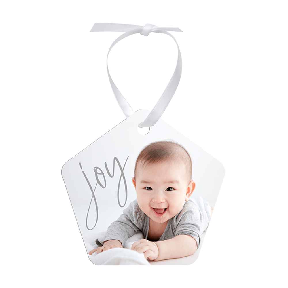 Unisub 2.74" x 2.87" Pentagon Sublimation Aluminum Ornament - HeatPressNation