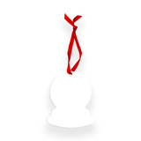 Unisub 3.13" x 3.75" Snow Globe Sublimation Aluminum Ornament - HeatPressNation