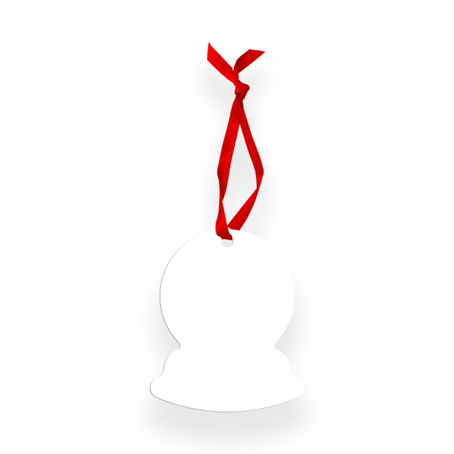 Unisub 3.13" x 3.75" Snow Globe Sublimation Aluminum Ornament - HeatPressNation