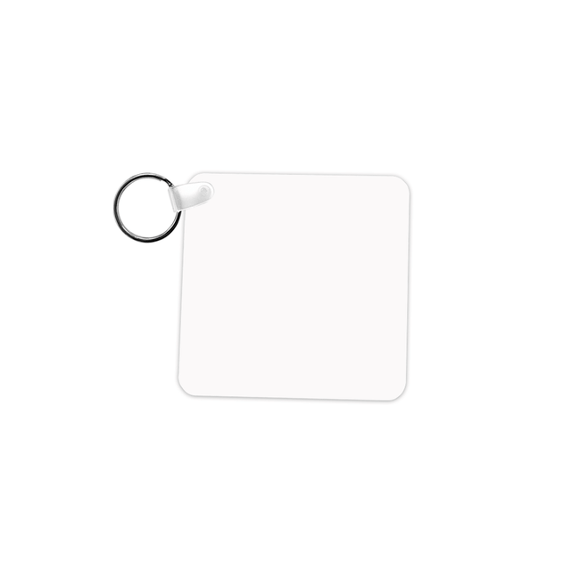 Unisub 2.25" x 2.25" Square Sublimation FRP Keychain - HeatPressNation