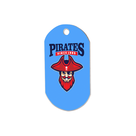 Unisub 1.13" x 2" Single Sided Sublimation Aluminum ID Tag - HeatPressNation