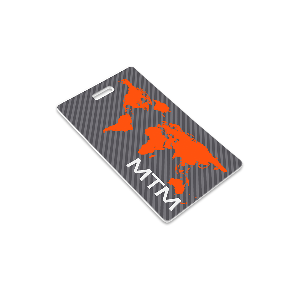 Unisub 2.5" x 4.25" Rectangle Sublimation FRP Bag Tag - HeatPressNation