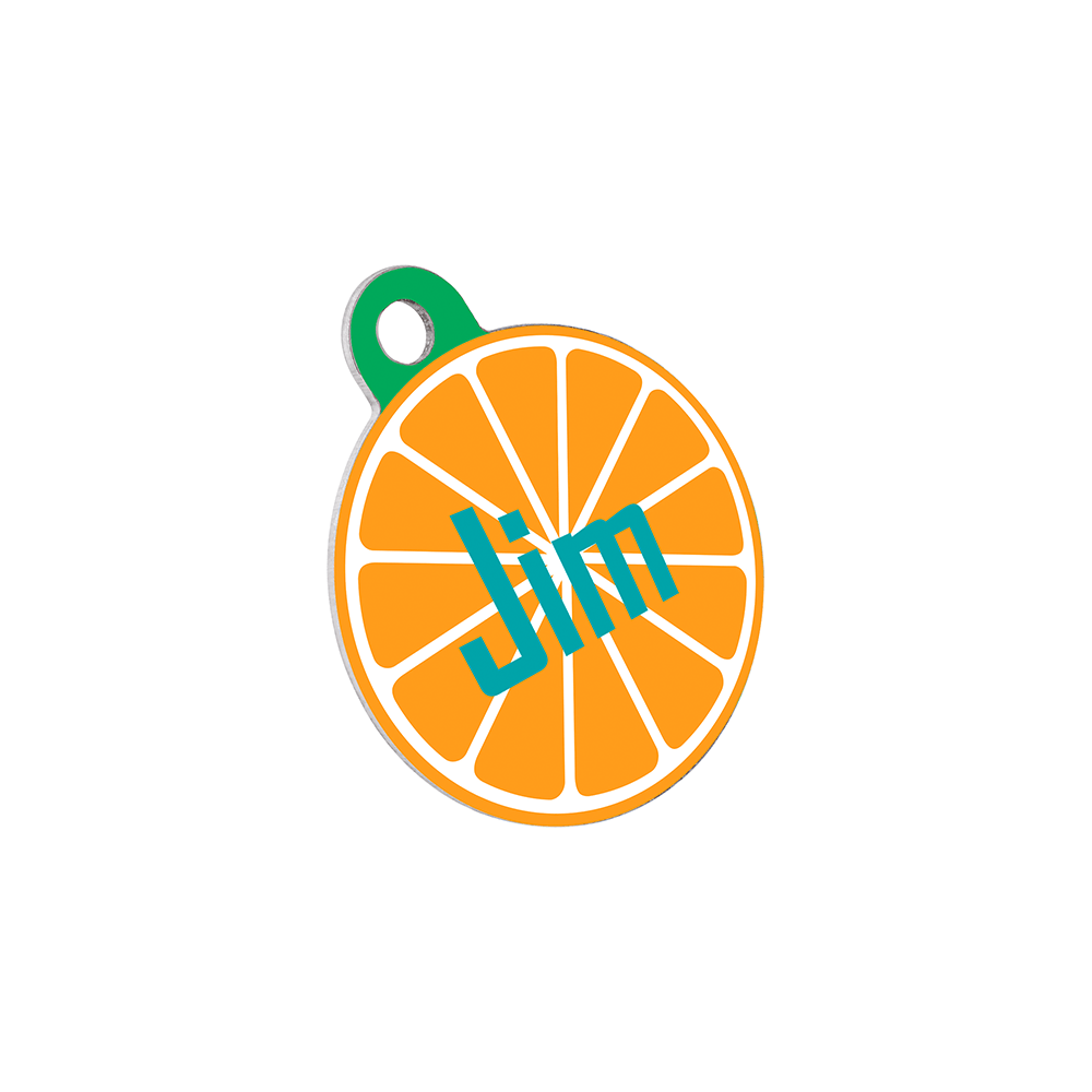 Unisub 1.25" x 1.5" Circle Sublimation Aluminum Pet Tag - HeatPressNation