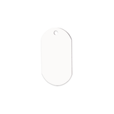 Unisub 1.15" x 2" Double Sided Sublimation Aluminum ID Tag - HeatPressNation