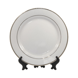 HPN SubliCraft 8" Sublimation Ceramic Plate with Gold Trim - 36 per Case - HeatPressNation