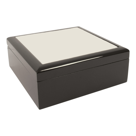 HPN SubliCraft 6" x 6" Jewelry Box with Sublimation Photo Tile Lid Insert - 24 per Case - HeatPressNation