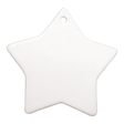HPN SubliCraft 3" Star Sublimation Ceramic Ornament with Hole - HeatPressNation