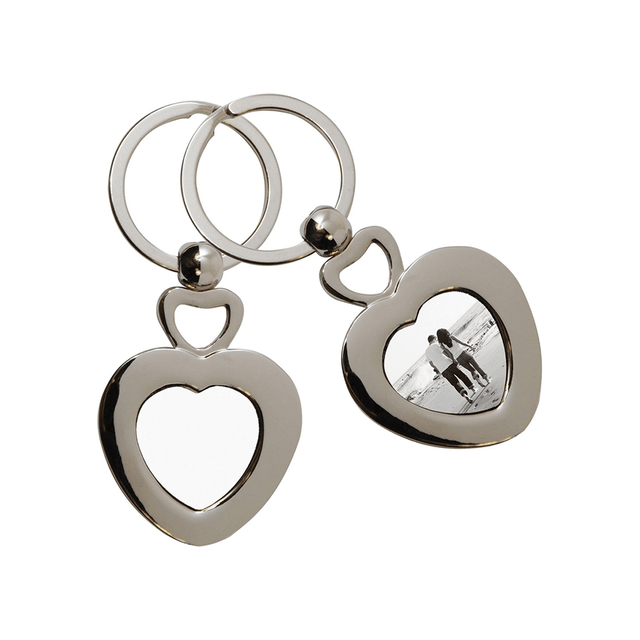 HPN SubliCraft Double Heart Sublimation Key Ring - 20 per Case - HeatPressNation
