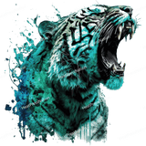 Right Tiger Head Design - HeatPressNation