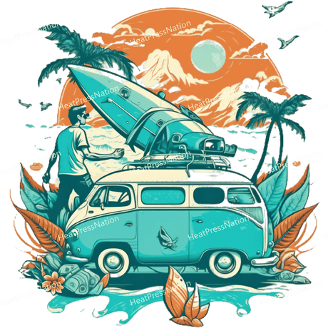 Surf Van Design - HeatPressNation