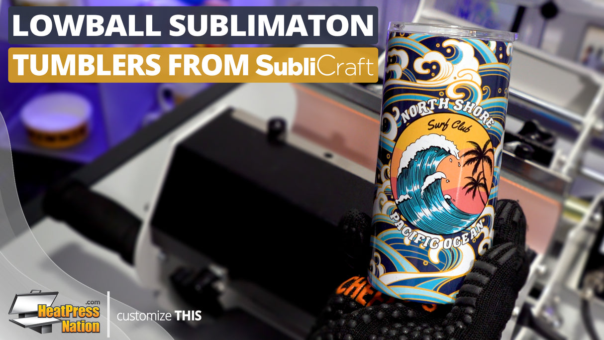 HPN SubliCraft 12 oz. Silver Stainless Steel Sublimation Lowball Tumbler