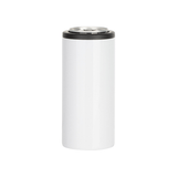 HPN SubliCraft White Sublimation Stainless Steel Can Cooler for Skinny 12 oz. Cans - HeatPressNation