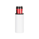 HPN SubliCraft White Sublimation Stainless Steel Can Cooler for Skinny 12 oz. Cans - HeatPressNation