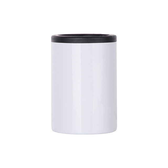 HPN SubliCraft White Sublimation Stainless Steel Can Cooler for Standard 12 oz. Cans - HeatPressNation