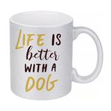 HPN SubliCraft 11 oz. Glitter Sublimation Ceramic Mug - 36 per case - HeatPressNation