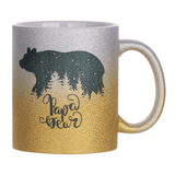 HPN SubliCraft 11 oz. Glitter Gradient Sublimation Ceramic Mug - 36 per case - HeatPressNation