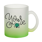 HPN SubliCraft 11 oz. Color Gradient Sublimation Glass Mug - 36 per case - HeatPressNation