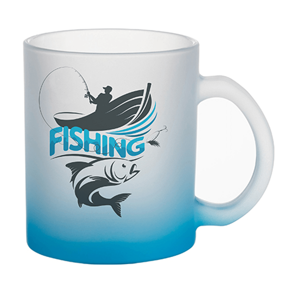 HPN SubliCraft 11 oz. Color Gradient Sublimation Glass Mug - 36 per case - HeatPressNation