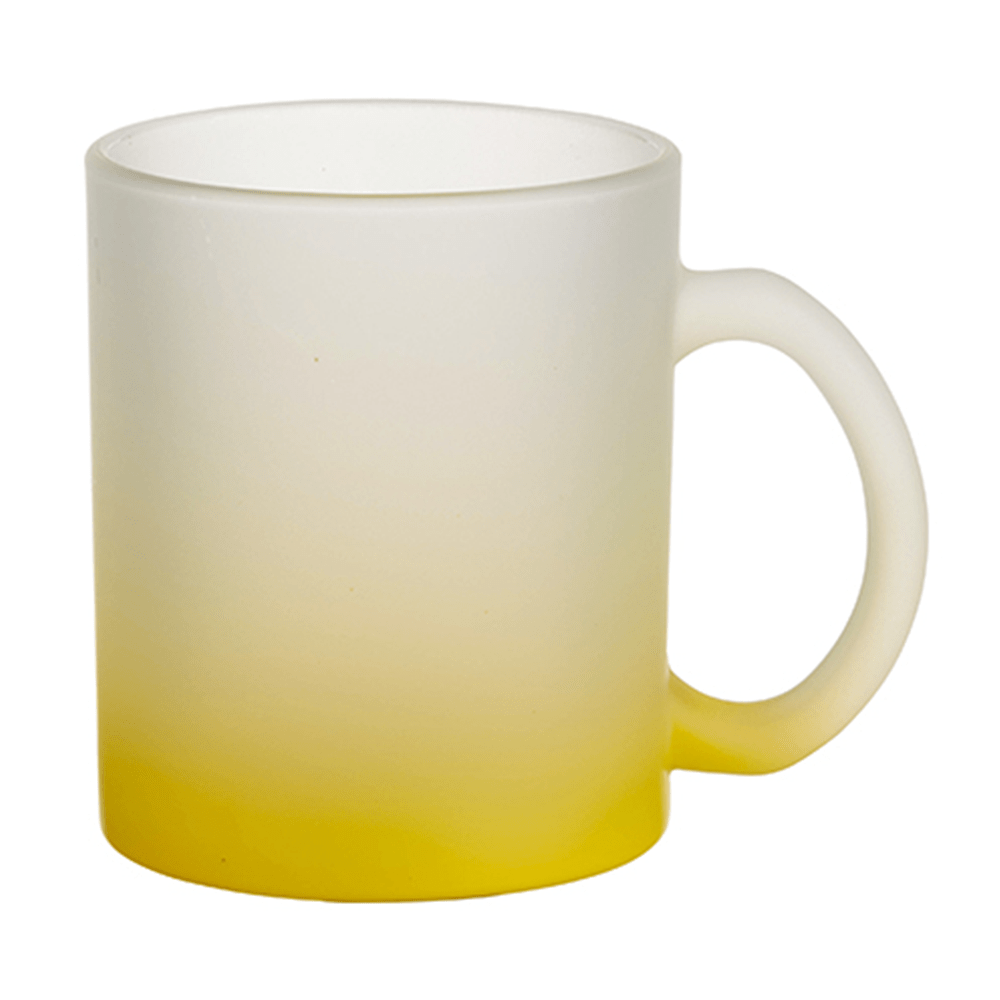 HPN SubliCraft 11 oz. Color Gradient Sublimation Glass Mug - 36 per case - HeatPressNation