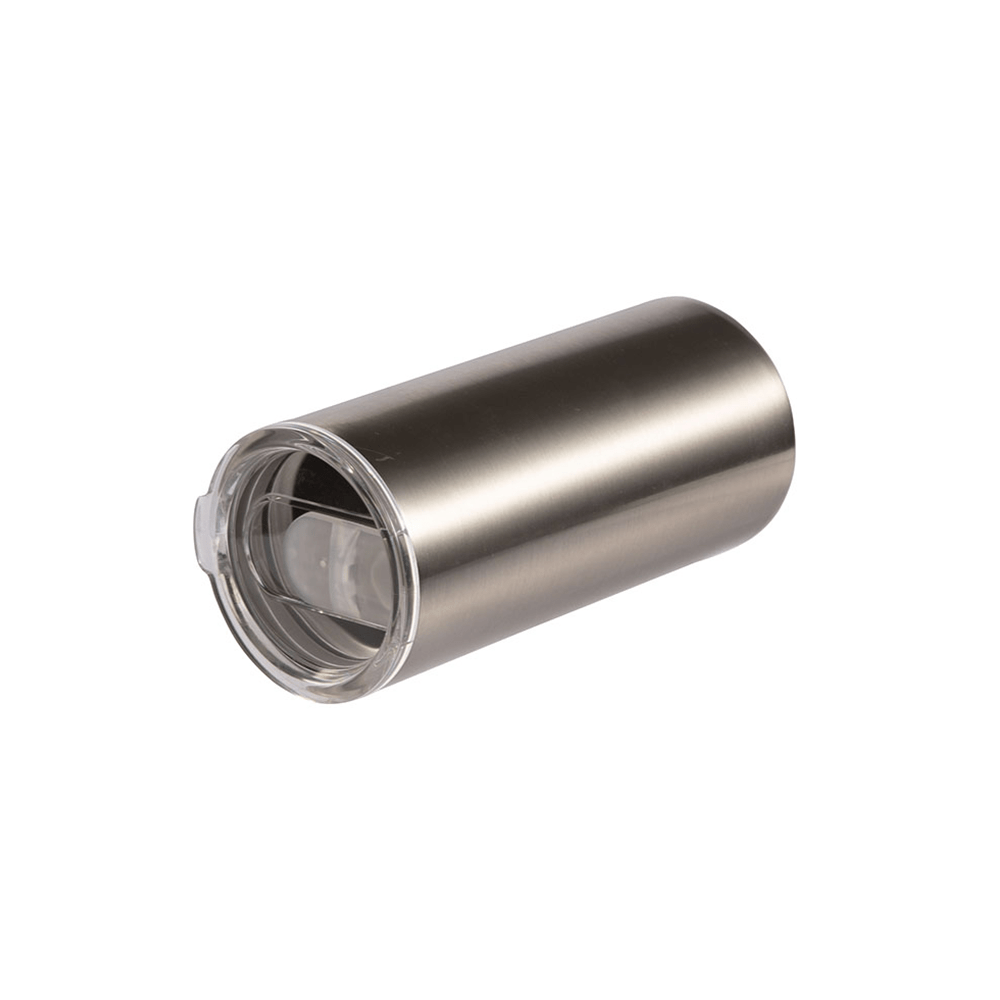 HPN SubliCraft 12 oz. Silver Stainless Steel Sublimation Lowball Tumbler - HeatPressNation