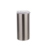 HPN SubliCraft 16 oz. Silver Sublimation Stainless Steel Skinny Tumbler - HeatPressNation
