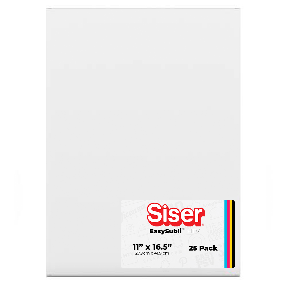 Siser EASYSUBLI Heat Transfer Vinyl - 11" x 16.5" - 25 Sheets - HeatPressNation
