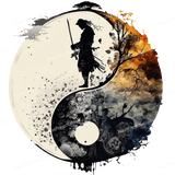 Samurai Ying Yang Design - HeatPressNation