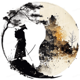 Samurai Forest Badge Design