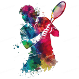 Splatter Tennis Design - HeatPressNation