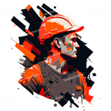 Splatter Construction Red Design - HeatPressNation
