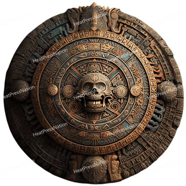 Aztec Calendar Design - HeatPressNation