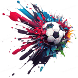 Splatter Soccer Design - HeatPressNation
