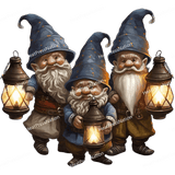 Gnome Triplets Design - HeatPressNation