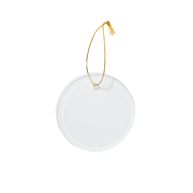 HPN SubliCraft 3" Round Sublimation Acrylic Ornament - 25 Per Case - HeatPressNation