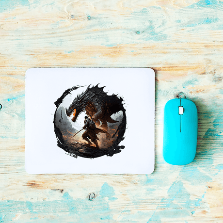 Sword Fighting Dragon Design - HeatPressNation