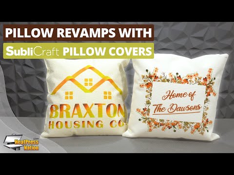 HPN SubliCraft 15.7" x 15.7" Sublimation Canvas-Like Pillow Cover