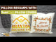 HPN SubliCraft 15.7" x 15.7" Sublimation Canvas-Like Pillow Cover