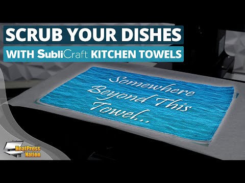 HPN SubliCraft 11" x 18" Sublimation Kitchen Waffle Towel