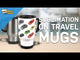 HPN SubliCraft 14 oz. Sublimation Stainless Steel Travel Mug with White Patch - 24 per Case