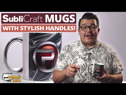 HPN SubliCraft 11 oz. Plated Handle Sublimation Ceramic Mug - 36 per case