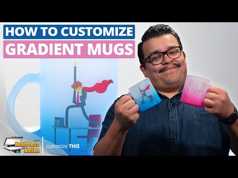 HPN SubliCraft 11 oz. Color Gradient Sublimation Glass Mug - 36 per case