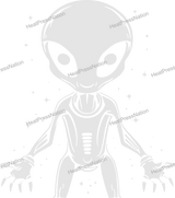 Standing Alien Vector Design - HeatPressNation