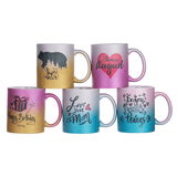 HPN SubliCraft 11 oz. Glitter Gradient Sublimation Ceramic Mug - 36 per case - HeatPressNation