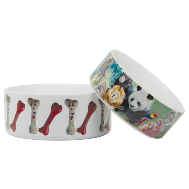 HPN ORCA Premium 7.25" Diameter Sublimation Ceramic Dog Bowl - 12 per Case - HeatPressNation