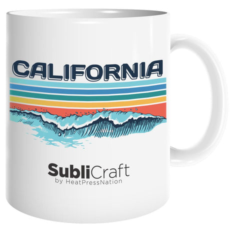 HPN SubliCraft 11 oz. Sublimation Porcelain Mug - 12 per Case - HeatPressNation